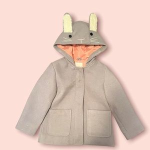 Toddler Jacket with bunny ears and tail. Size 3T
